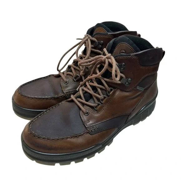 Ecco | Shoes | Ecco Mens Brown Leather Track High Athletic  display picture 2